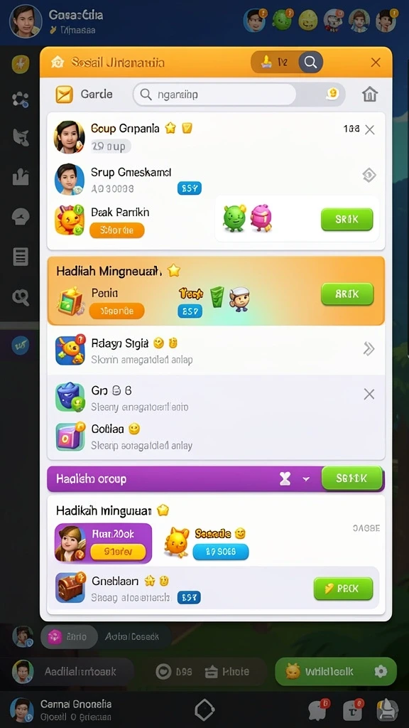 ajaib11 - Screenshot menunjukkan tampilan antarmuka permainan yang menarik.
